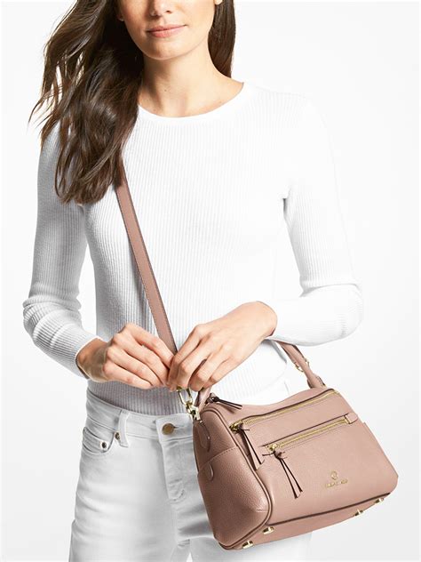 Lorimer Medium Pebbled Leather Satchel 